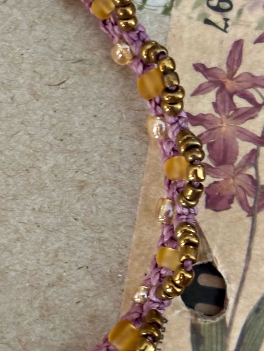 💗💗💗Handcrafted natural stone Pink and Gold Beaded Women's Bracelet
